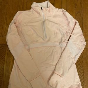 Light pink Lululemon half zip